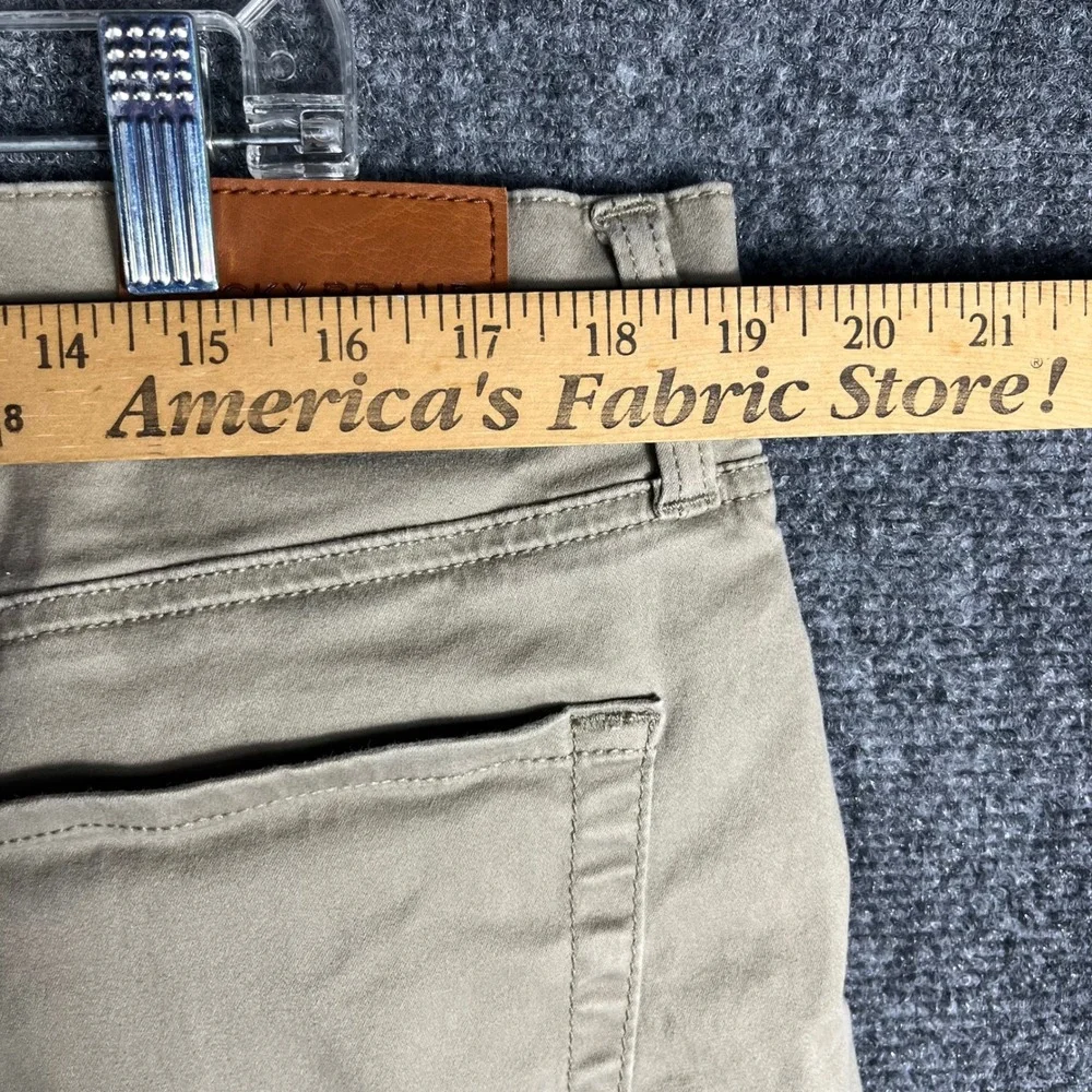 Lucky Brand 5-Pocket Pants Mens 38 Khaki Beige Straight Leg Stretch Chino